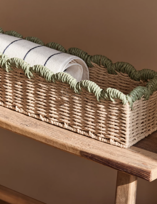 Rectangular Rattan Organizer Basket – Multi-Purpose Home Storage
