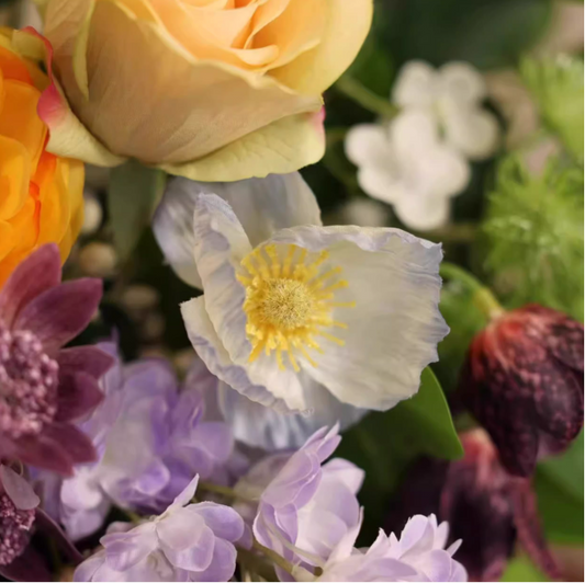 Violet Citrus Garden – French Natural Style Faux Jasmine Art Floral