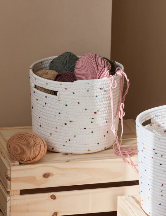 Cute Cotton Rope Basket – Creative Home Storage Solution