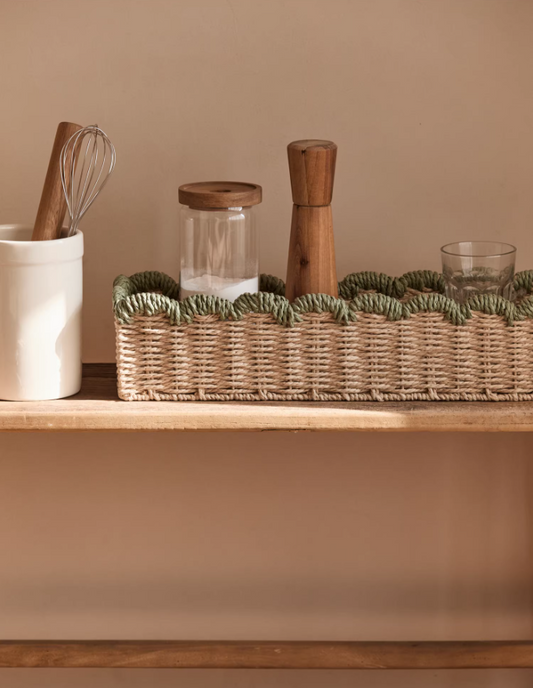 Rectangular Rattan Organizer Basket – Multi-Purpose Home Storage