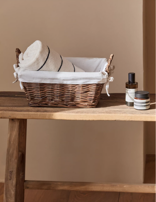 Artisan Bread & Fruit Basket – Handwoven Rattan Storage Tray